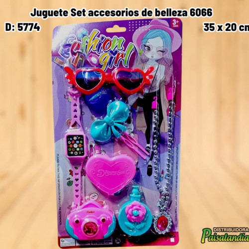 Juguete Set accesorios de belleza 6066 (UND)