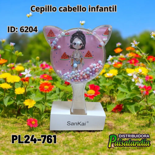 Cepillo cabello infantil PL24-761 18x9 cm (UND)