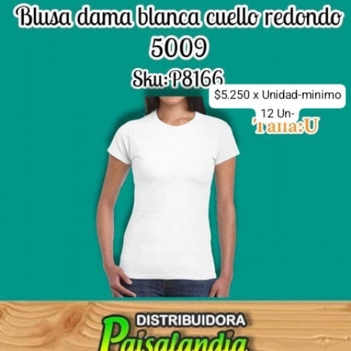 Blusa dama cuello redondo 5009 (DC)