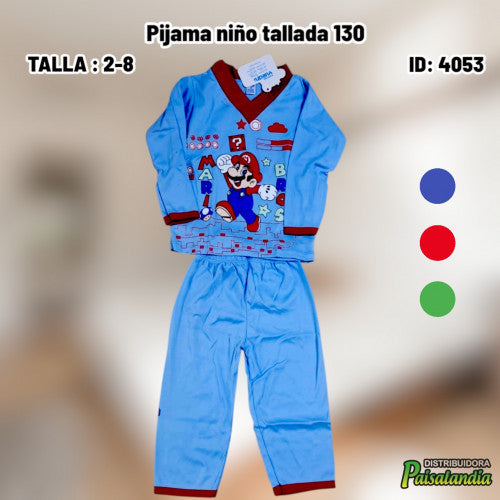 Pijama niño tallada 130 (UND)