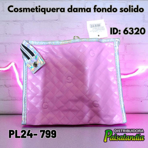 Cosmetiquera dama fondo solido PL24-799 (UND)