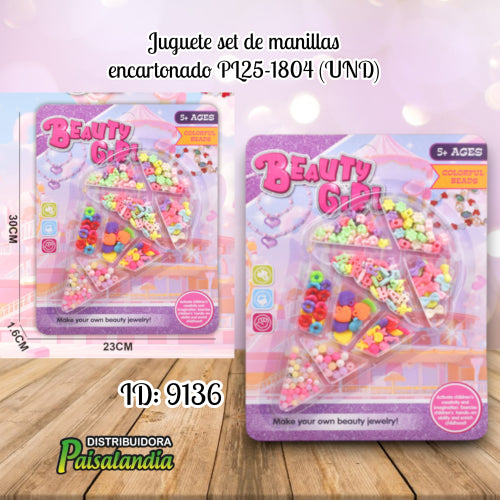 Juguete set de manillas encartonado PL25-1804 (UND)