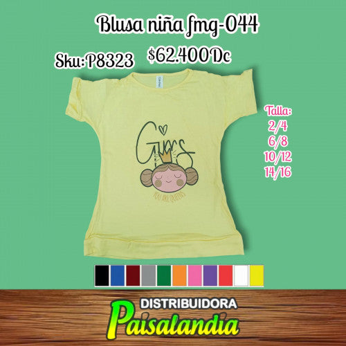 Blusa niña fmg044