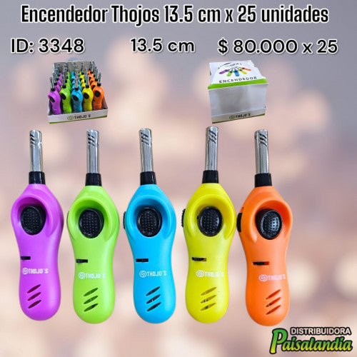 Encendedor Thojos 13.5cm x25 (CAJA X 25)