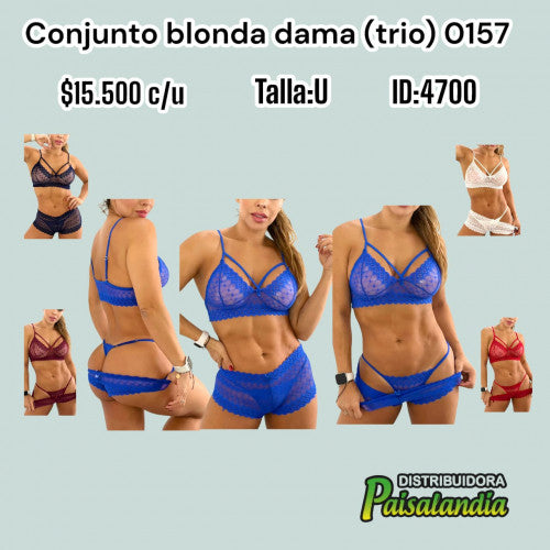 Conjunto blonda 0157 (UND)