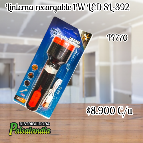 Linterna recargable 1W LED SL-392