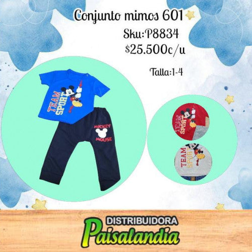 Conjunto mimos T. 1-4 601 (UND)