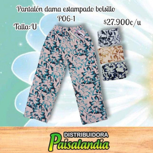 Pantalón estampado P06-1 (UND)