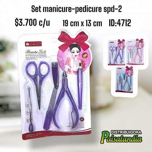 Set manicure-pedicure encartonado SPD-2 (UND)