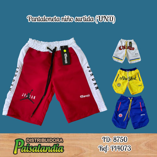 Pantaloneta niño surtida (UND)