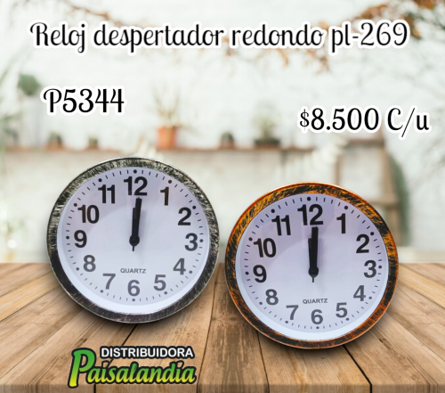 Reloj despertador redondo pl-269