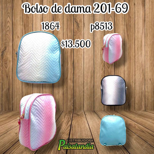 Bolso de dama colores surtidos 201-69 (UND)