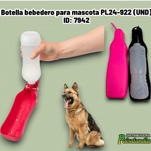 Botella bebedero para mascota PL24-922 (UND)