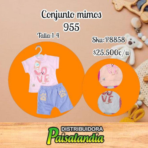 Conjunto mimos T. 1-4 955 (UND)
