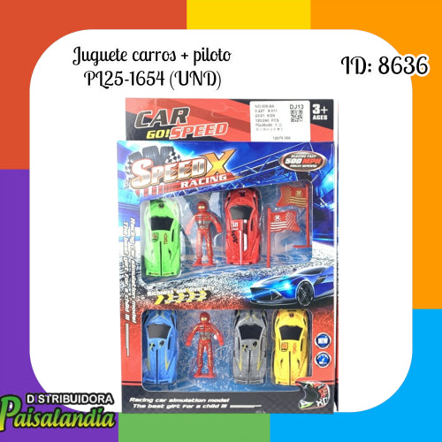 Juguete colección carros PL25-1654 (UND)