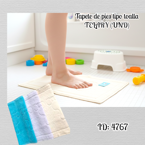 Tapete de pies tipo toalla TELARY (UND)