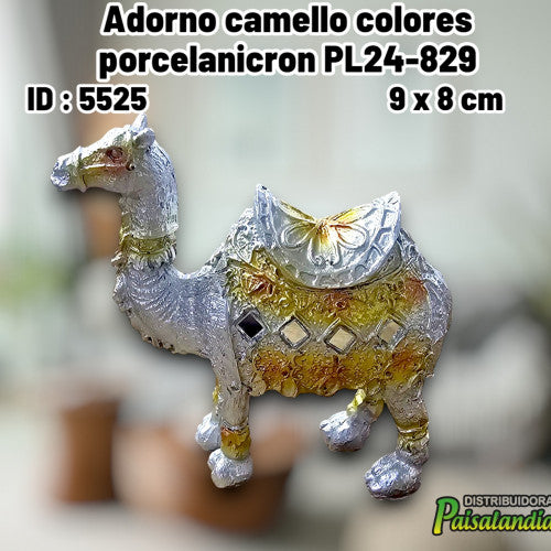 Adorno camello colores porcelanicron PL24-829 (UND)