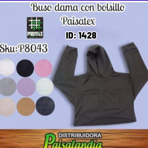 Buso dama con bolsillo paisatex (UND)