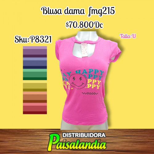 Camiseta dama hueco fmg215