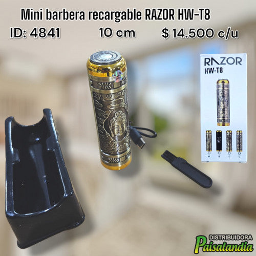 Mini barbera recargable RAZOR HW-T8 (UND)