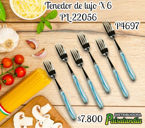 Tenedor de lujo X 6  PL-22056