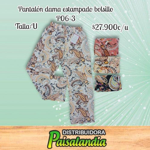 Pantalón estampado P06-3 (UND)
