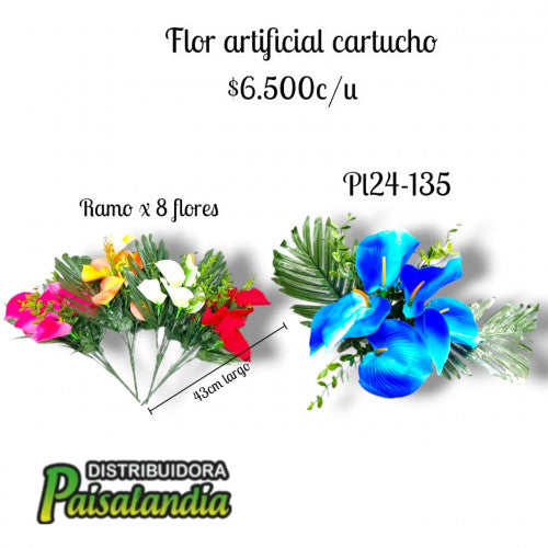 Flor decorativa artificial PL24-135 (UND)