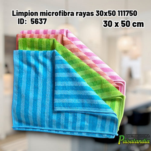 Limpion microfibra rayas 30x50 111750 (DC)