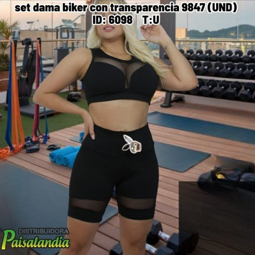 set dama biker con transparencia 9847 (UND)