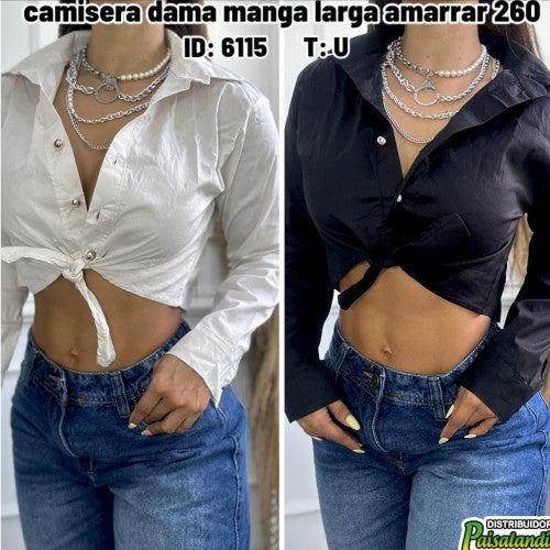 camisera dama manga larga amarrar 260 (UND)