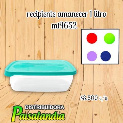 Recipiente amanecer 1 litro (UND)
