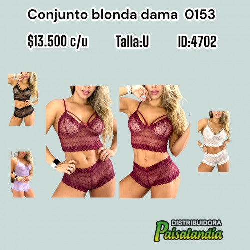Conjunto blonda 0153 (UND)