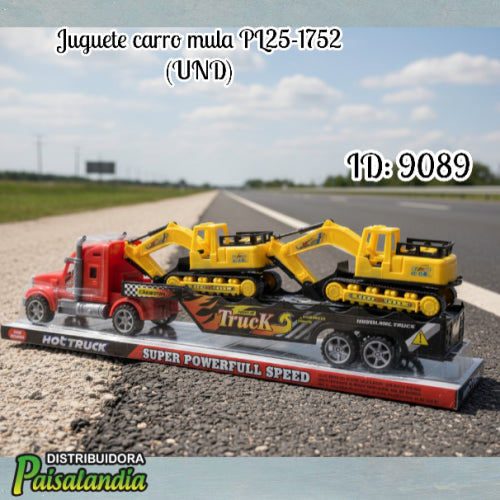 Juguete carro mula PL25-1752 (UND)