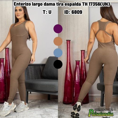 Enterizo largo dama tira espalda TH 17356(UN)