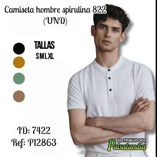 Camiseta hombre spirulina 822 (UND)