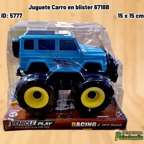 Juguete Carro en blister 6718B (UND)