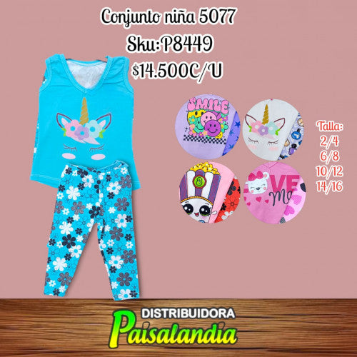 Conjunto niña 5077 (UND)