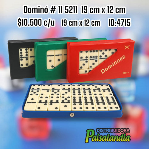 Juguete dominó estuche colores #11 5211