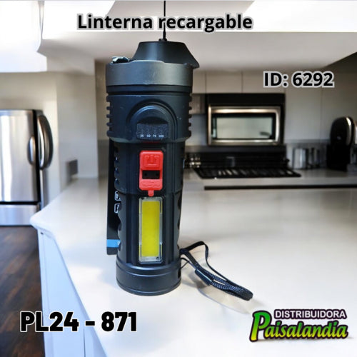 Linterna recargable PL24-871 15x6 cm (UND)