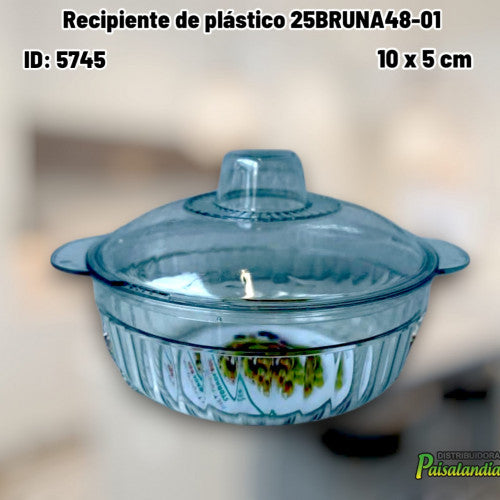 Recipiente de plástico 25BRUNA48-01 (UND)
