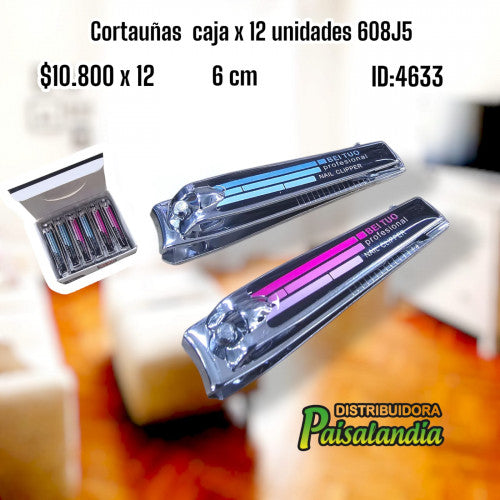 Cortauñas 608J5 caja x 12 UND