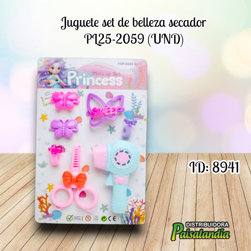 Juguete set de belleza secador PL25-2059 (UND)