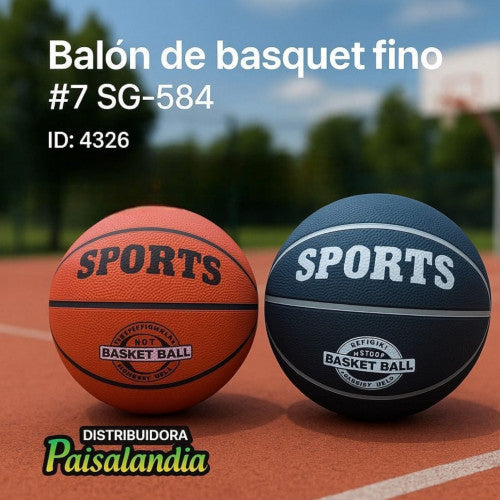 Balón de básquet fino #7 SG-584 (UND)