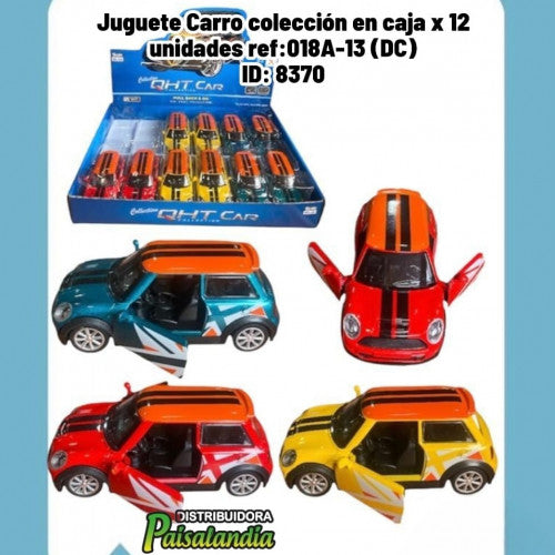 Juguete Carro colección en caja x 12 unidades ref:018A-13 (DC)
