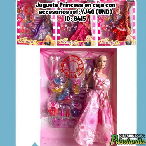 Juguete Princesa en caja con accesorios ref:YJ40 (UND)