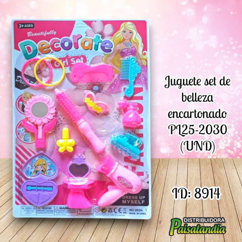 Juguete set de belleza encartonado PL25-2030 (UND)