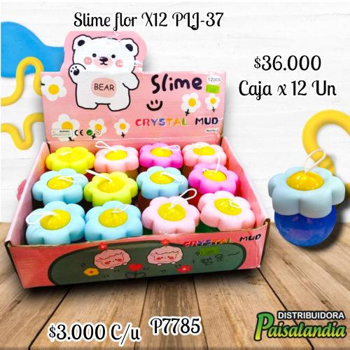 Slime flor PLJ-37 (CAJA X12 UND)