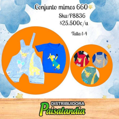 Conjunto mimos T. 1-4 660 (UND)