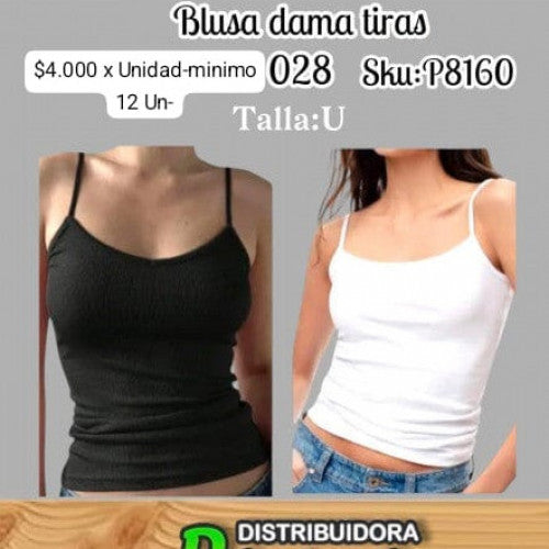 Blusa de tiras talla unica 028 (DC)