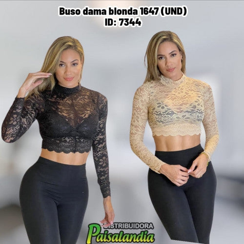 Buso dama blonda 1647 (UND)